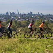 Radfahrer im Kirdorfer Feld