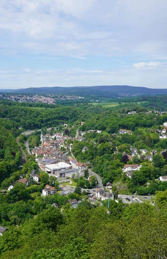 Blick auf Eppstein von der Mendelssohn Gedenkstätte (ca. 100 m vom Weg entfernt)
