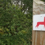 Wegzeichen Rundwanderweg Alttier