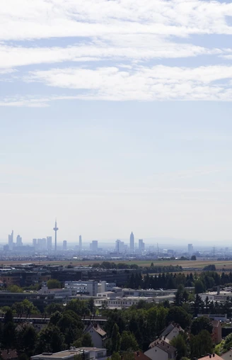 Blick von Bad Homburg nach Frankfurt