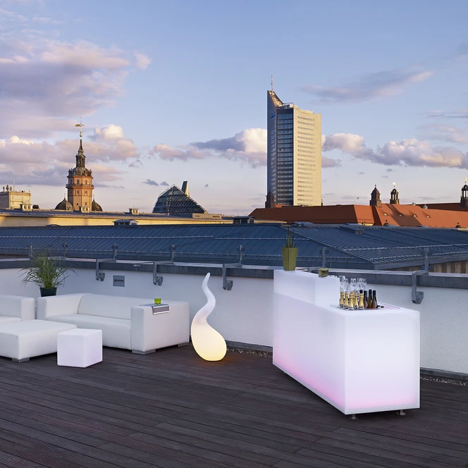 Dachterrasse der Eventlocation die tagungslounge | Leipzig Convention Bureau