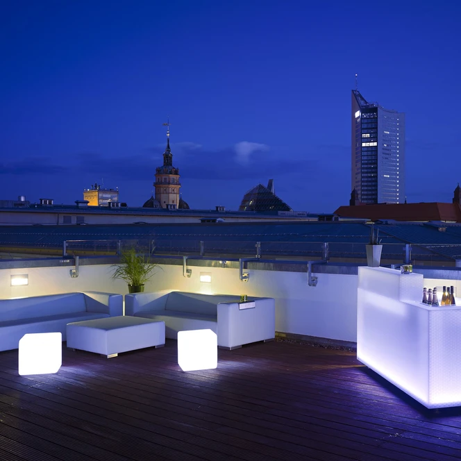 Dachterrasse der Eventlocation die tagungslounge | Leipzig Convention Bureau