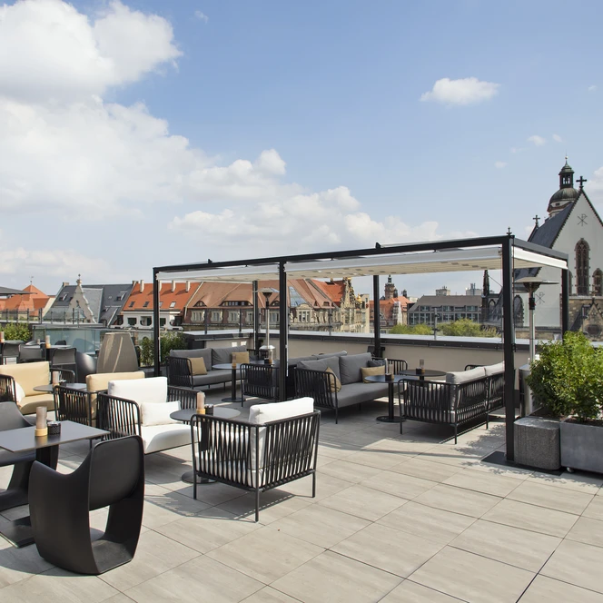 Rooftop Bar Cabana im Tagungshotel INNSIDE by Meliá Leipzig | Leipzig Convention Bureau