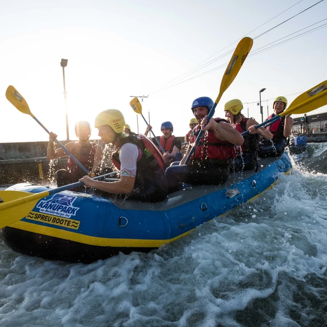 Supporting programme white-water rafting for your meeting & conference in Leipzig