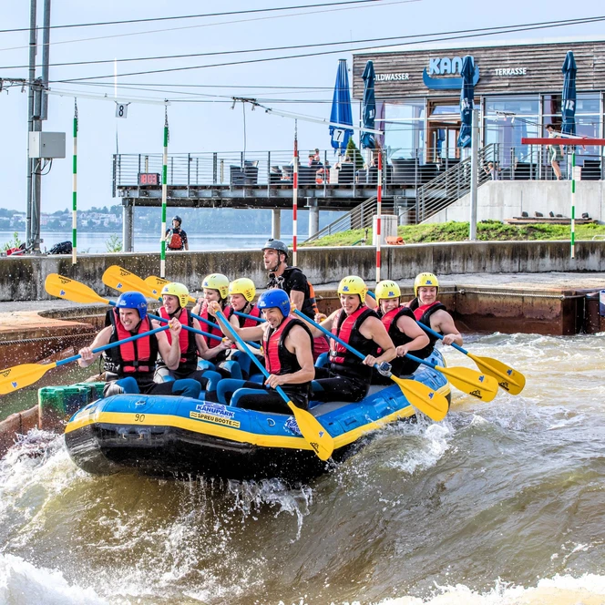 Supporting programme white-water rafting for your meeting & conference in Leipzig