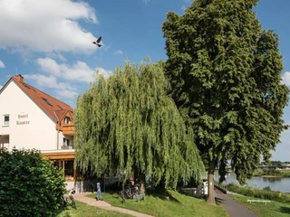 Blick auf Hotel