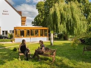 Blick auf Wintergarten