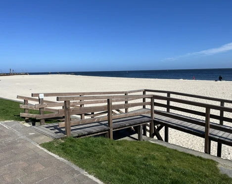 barrierefreier Strandzugang an der Hörnumer Oststrandpromenade