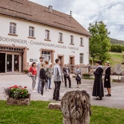 Unterwegs auf dem Gelände der Glashütte