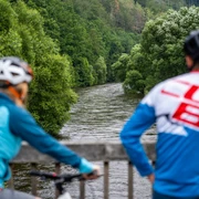 Radfahren entlang Zschopautalradweg