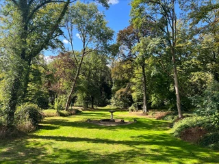 arff-schlosspark-eventlocation-koeln-duesseldorf.jpg Rasenfläche mit Bäumen und SpringbrunnenLawn with trees and fountain