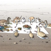 Tüütje im Restaurant Wattenmeer