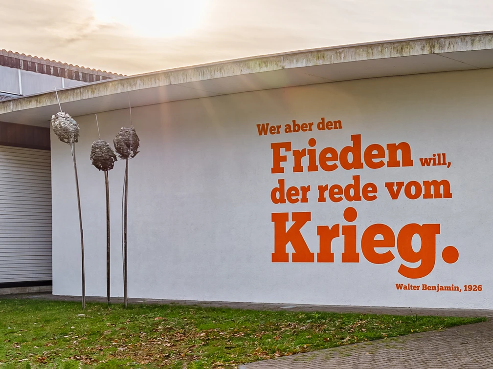 Benjamin-Zitat am Panzermuseum