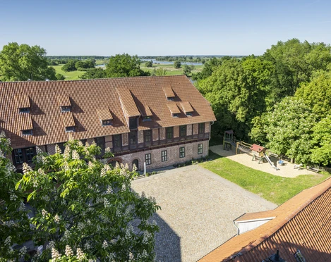 Biosphaerium Bleckede von oben Biosphaerium Bleckede von oben