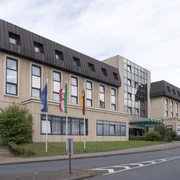 Wyndham Garden Düsseldorf Mettmann Wyndham Garden Düsseldorf Mettmann: Ein modernes Hotel mit markanter Architektur in ruhiger Stadtrandlage.