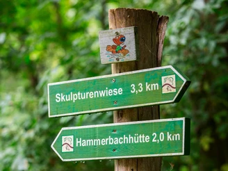 Wegweiser zur Heide-Biber-Tour