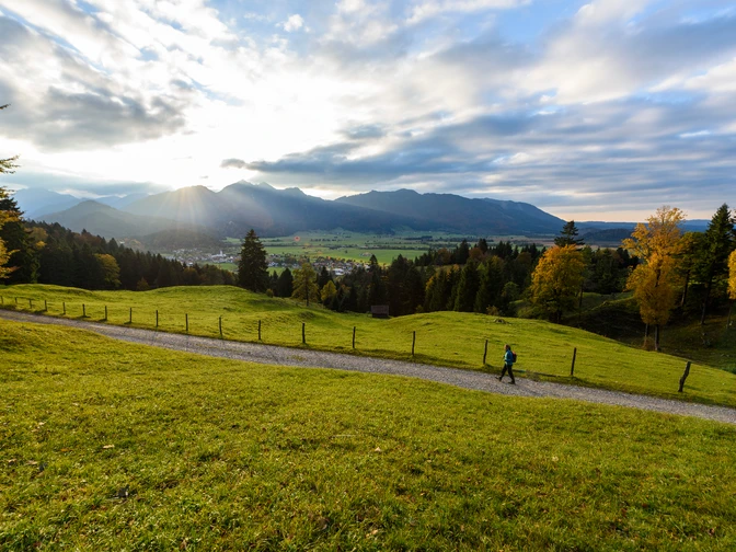 Oberer Heubergweg bei Eschenlohe