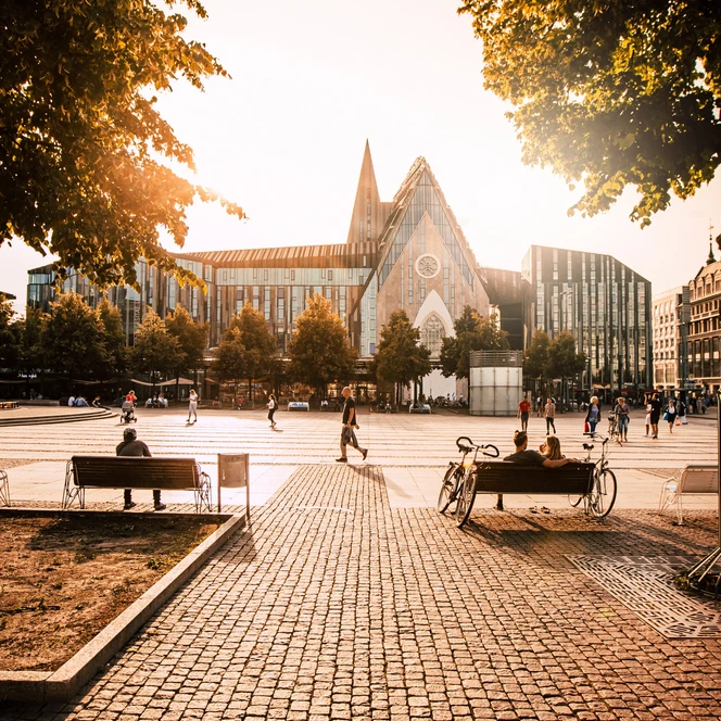Your meeting & conference in Leipzig: Augustusplatz with University of Leipzig