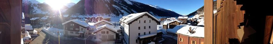 Wohnung Balkon Panorama Winter