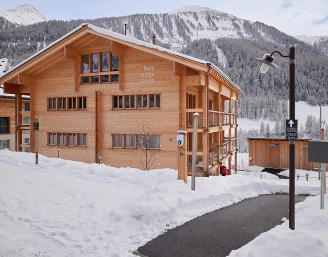 Berglodge Goms im Winter