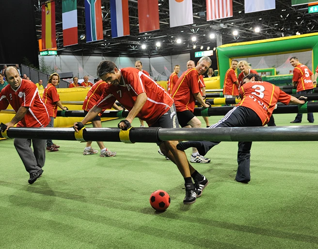 mSa Menschenkicker Menschenkicker-TurnierHuman table football competition