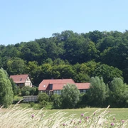 Blick auf den Försterhof