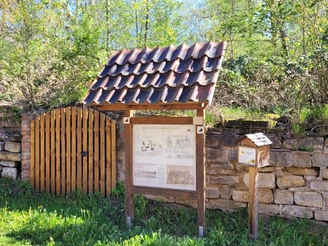 Infotafel an der ehemaligen Grube Prinz Wilhelm