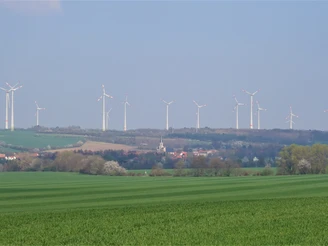 Blick auf Dardesheim und den Druiberg