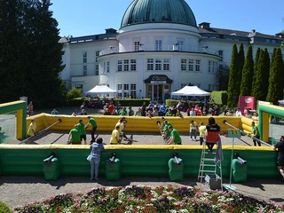 mSa Menschenkicker-Turnier Menschenkicker-Turnier im FreienOutdoor Human table football tournament