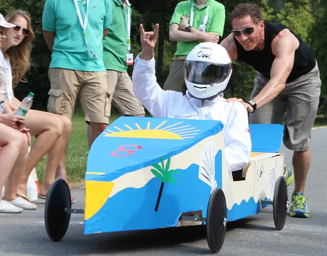 mSa Seifenkistenrennen Teamevent: SeifenkistenrennenTeam event: soapbox derby
