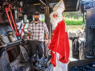 Nikolaus im Dampfzug