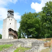 Aufgang zum Aussichtsturm Burgruine Lichtenberg