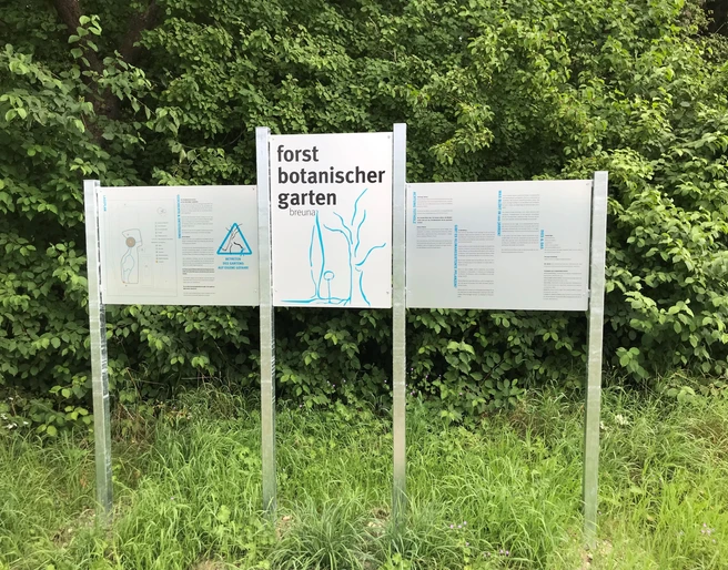 Infotafel Forstbotanischer Garten Breuna