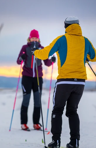 Langläufer Rückenansicht Langläufer Rückenansicht