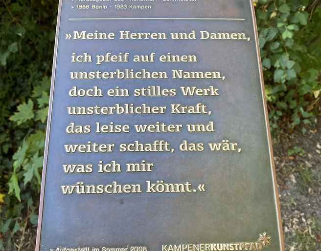 Kunststele Ferdinand Avenarius