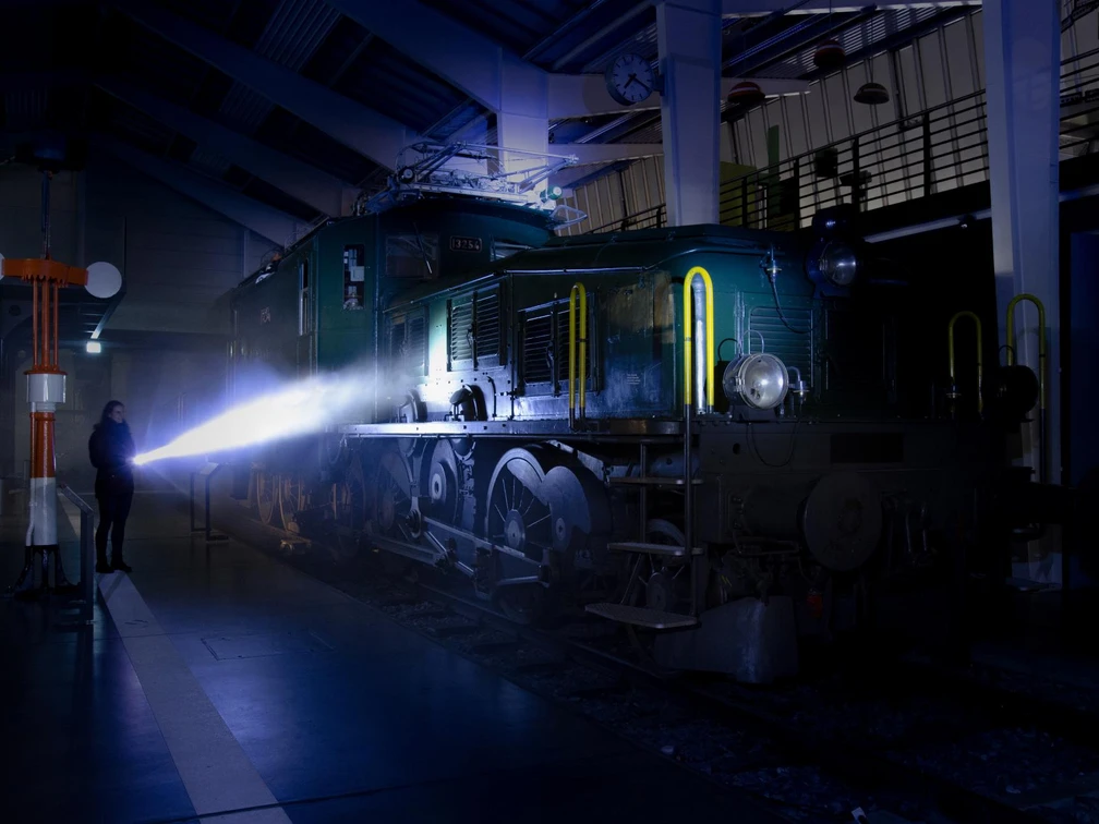 Night at the Swiss Museum of Transport