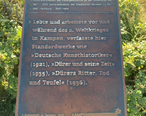 Kunststele Prof.Dr. Wilhelm Waetzoldt