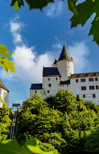 Blick auf Schloss Schwarzenberg