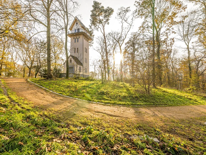 Aussichtsturm im Stadtpark Taucha