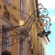 Außenansicht Goldener Löwe Meißen