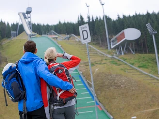 Wanderer an der Sparkasse Vogtland Arena