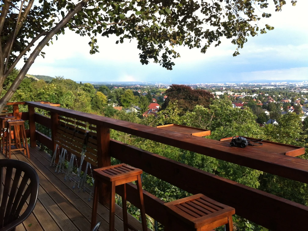 Blick von der Besenschänke Haselbusch in Radebeul