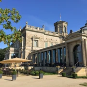Lingnerschloss von der Terrasse aus