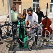 Rad-Selbsthilfewerkstatt am Bahnhof Leisnig