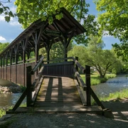 Brücke über die Weiße Elster beim Lochbauer