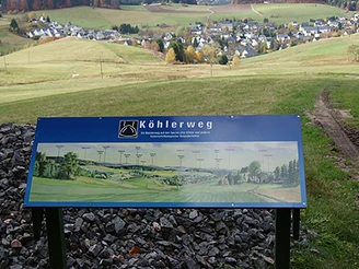 Panoramatafel am Köhlerweg Sosa