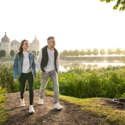 Schlossteich mit Schloss Moritzburg