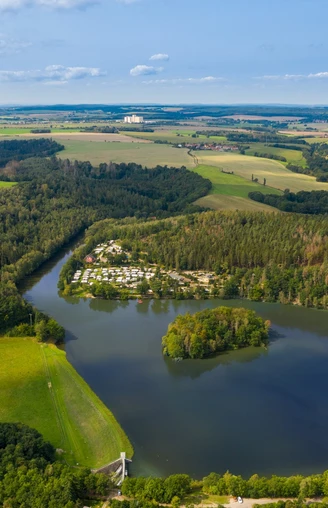 Aumatalsperre mit Naturcampingplatz