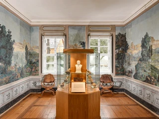 Das Tapetenzimmer im Museum auf Schloss Burgk.