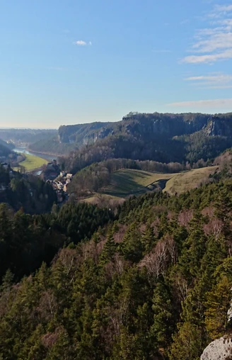 Aussicht vom Gamrig auf Rathen